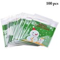 thumbnail image 1 of 100PCS Christmas Treat Bags Creative Patterns Cookie Bags Candy Treat Bags, 1 of 2