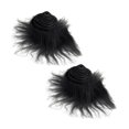 thumbnail image 4 of segolike 2x Faux Fur Fabric Costume Soft Shaggy Fur Patches Fabric for Christmas Tree black, 4 of 9