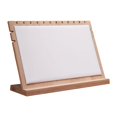 thumbnail image 1 of Support de Collier en Bois Support de Chevalet Support de Bijoux Organisateur Porte-Chaîne pour Centres de Table Blanc, 1 of 7