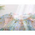 thumbnail image 4 of Robe d'Été Sans Manches pour Filles Princess, Imprimé Étoile Arc-en-Ciel, Robe à Étages Colorée, 5-6 Ans, 4 of 9