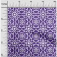 thumbnail image 2 of oneOone Velvet Violet Fabric Asian Block Floral Craft Projects Decor Fabric Printed By The Yard 58 Inch Wide, 2 of 4
