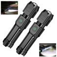 thumbnail image 1 of Djiypn Flashlight Rechargeable Flashlights High Lumens, 20000LM Bright LED Flashlight Powered Flash Light, USB Flashlights Waterproof Handheld Flash lights for Home Camping Hiking(2 Pack), 1 of 9