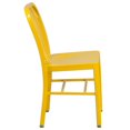 thumbnail image 3 of Yellow Metal Indoor-Outdoor Chair, 3 of 9