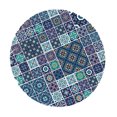 thumbnail image 2 of ziyahi Bord Élastique Imperméable Dos Ajusté Nappe Ronde Nappe Ronde Housse de Table Nappes Style B 1,5 m, 2 of 9