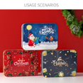 thumbnail image 4 of Christmas Square Metal Tinning Can Set Candy Box Gift Storage Box Biscuit Can, 4 of 4