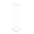 thumbnail image 2 of 9 X 9 X 36" 1/2" Rods Clear Riser Acrylic Transparent Plexiglass Pedestal Table Display Podium Glorifier Riser Stand Centerpiece Flower Sculputure Merchandise Lamp Book Stand 2X10136-9X9"+4X10133-36", 2 of 5