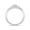 thumbnail image 3 of Bague de Fiançailles à Trois Pierres en Diamant Rond 1/3 Ct en Or Blanc 14 K, 3 of 4