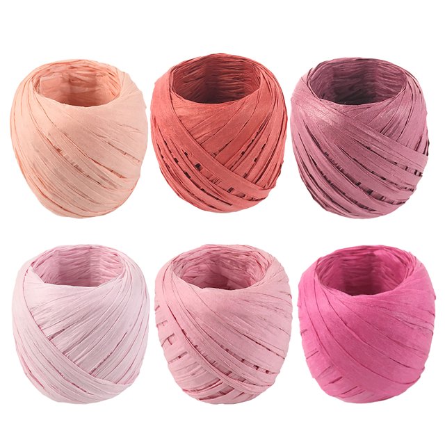 65.6ft Raffia Ribbon Multi-purpose DIY Decorative Paper Ribbon Craft Ribbon