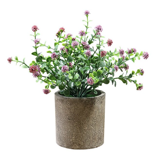 Fake Plant Potted Lifelike Small Artificial Greenery Plant Faux Plant Decoration