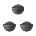 thumbnail image 3 of Youkk Easy To Install Double-layer Plastic Flowerpot For Walls Drainage Flower Pot Grey 3Set, 3 of 6