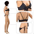 thumbnail image 2 of Women's 2 Pcs Bikini Brazilian Bottom Braided rope Swimsuit Swimwear, 2 of 4