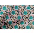 thumbnail image 4 of oneOone Cotton Poplin Fabric Leaves & Floral Block Decor Fabric Printed BTY 56 Inch Wide, 4 of 5