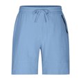 thumbnail image 4 of Diufon Men's Athletic Shorts Drawstring Waisted Outdoor Sport Shorts Spring Summer Hiking Shorts with Pockets, 4 of 6