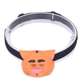 thumbnail image 1 of Kids Headlamp Cat Shape 2 Lighting Modes Lightweight Portable Battery Power Supply Plastic Headlight for Camping, 1 of 9