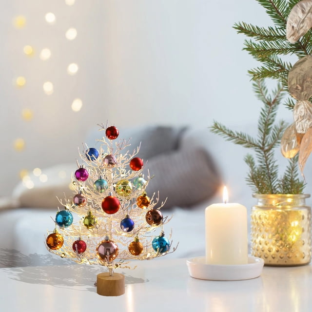 Boovnll Christmas Mini Christmas Tree 45CM Décoration de Bureau Dead Branch Noël Tree