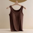 thumbnail image 2 of Timegard Camisoles pour Femmes avec Soutien-Gorge Intégré, Côtelées, Col Rond, Sans Manches, Confortables, Décontractées, pour Sorties, Hauts, Blouses, 2 of 6