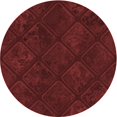 thumbnail image 1 of Ahgly Company Tapis d'Intérieur Ronds Transitionnels Rouges Lavables à la Machine, 3 Pieds Rond, 1 of 7