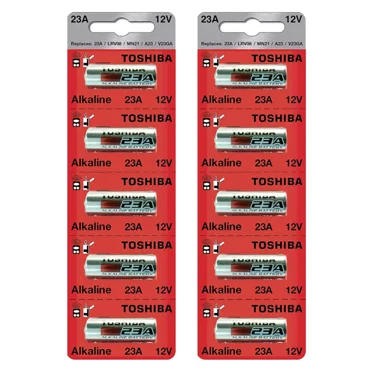 Toshiba A23 12Volt 23AE 21/23 GP23 23A 23GA MN21 Battery (10 Batteries)