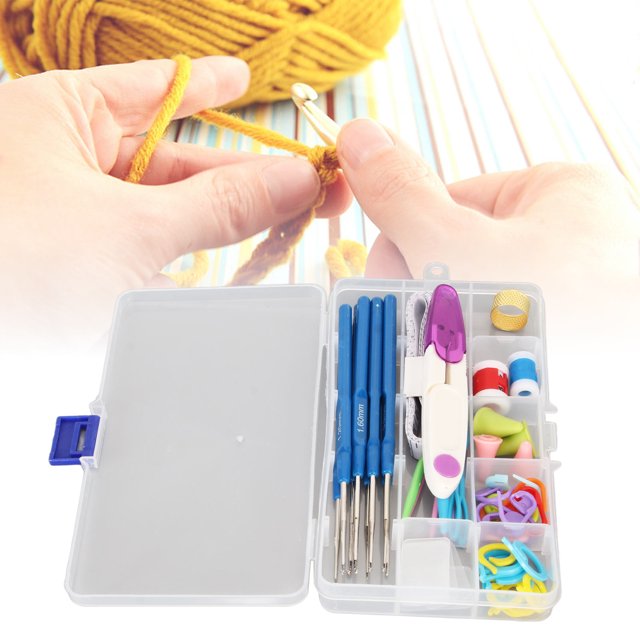 Kit de Crochets, Design Ergonomique Léger Crochet Pratique 45 Pcs DIY pour Cadeau