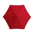thumbnail image 1 of Auvent de Parasol de Patio Toile en Polyester Remplacement d'Auvent de Parasol Housse d'Auvent de Parasol Résistante aux UV Parasol Imperméable Toile de Remplacement pour Parasol Extérieur pour Jardin Cour, 1 of 5