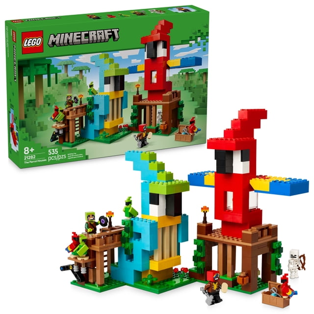 LEGO Minecraft Les maisons-perroquets 21282 Ensemble de construction (535 pièces)