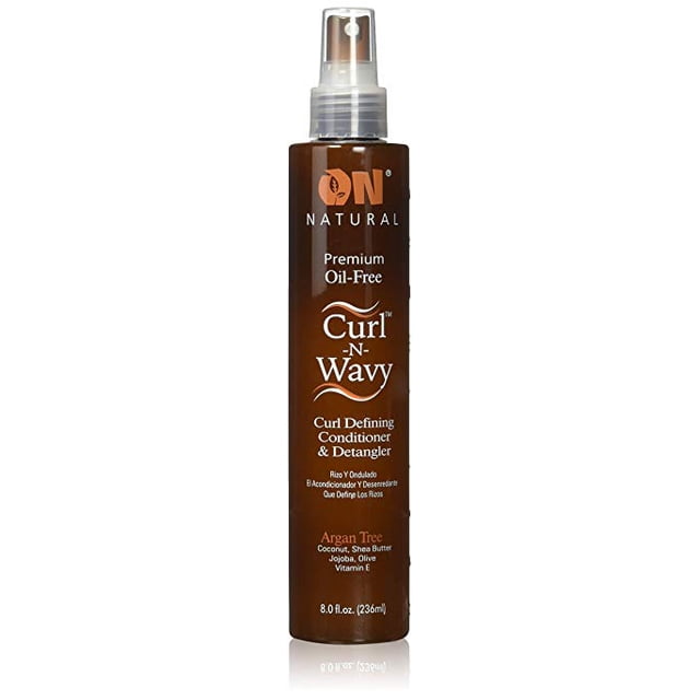 ON Premium Oil-Free Curl n Wavy Conditioner Detangler Argan Tree 8 fl oz