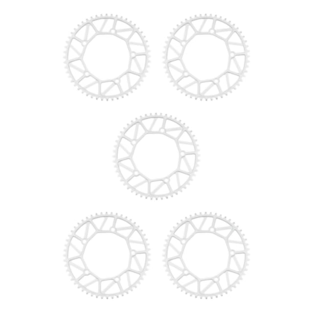 Redempat Chain Ring - Easy To Install Durable Wide Compatibility - Bike Crank Precise Fit Bicycles Crank 52T silver 5Set