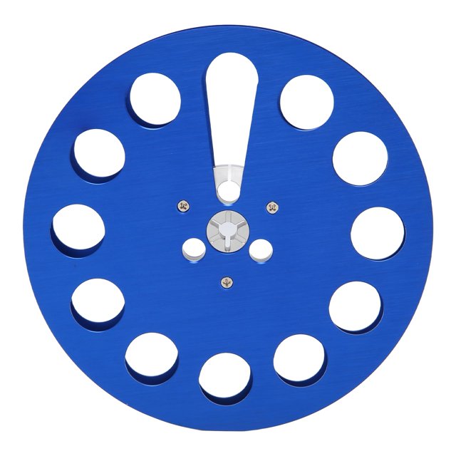 DEWIN 1/4 7 Inch Empty Tape Reel Aluminum Alloy 11 Hole Universal Opening Machine Part Recording Takeup Reel Blue