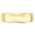 thumbnail image 2 of Bague Demi-Ronde Légère en Or Jaune 10K 6 mm Taille 8, 2 of 3