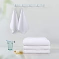 thumbnail image 3 of Microfiber Face Cloths For Bath Reusable Makeup Remover Cloth Ultra Soft and Absorbent Washcloths White 6 Pack, 3 of 8