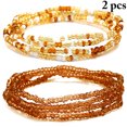 thumbnail image 2 of 2PCS Women Waist Bead Chain Fashion Bead Body Chain Belly Chain for Beach, 2 of 10