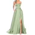 thumbnail image 2 of EGNMCR Robes de Soirée pour Femmes, Robes Formelles pour Femmes, Robes de Cocktail pour Femmes Robe Longue Unie à Dos Dégagé avec Bretelles Robe Ajustée à Épaules Dénudées Robe de Soirée pour Femmes Robe pour Femme, 2 of 5