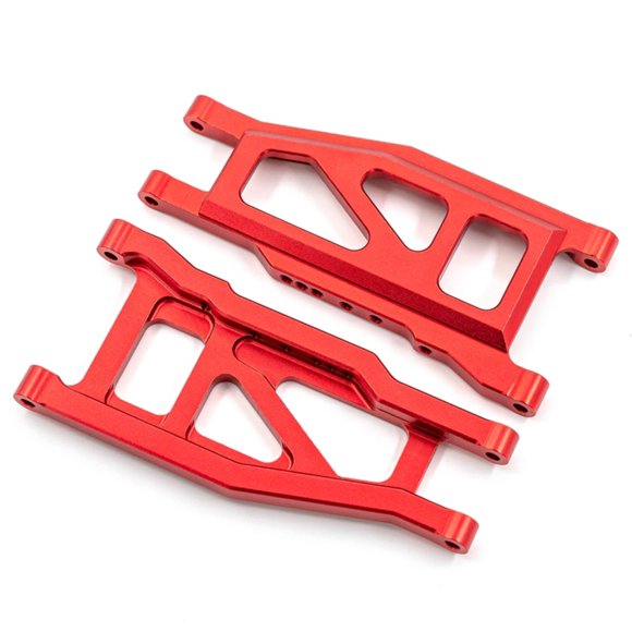 Riwcyla Suspension Arms Arrière en Alliage de Remplacement pour TRAX4 110 4X4, Stampede, Rustler 4WD VXL, Remplace la Pièce 3655X(RED), Parfait pour un Usage Quotidien, les Activités de Plein Air, les Voyages et les occasions Décontractées