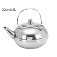 thumbnail image 1 of Luckyn Théière en Acier Inoxydable 2,5 L avec Passoire Bouilloire pour Café Thé 1 Pcs, 1 of 5