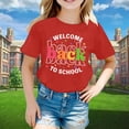 thumbnail image 2 of WEAIXIMIUNG T-Shirts pour Adolescentes T-Shirts pour Enfants Rentrée des Classes Graphique Manches Courtes Col Rond T-Shirt Lumineux et Confortable pour Garçons et Filles, 2 of 4
