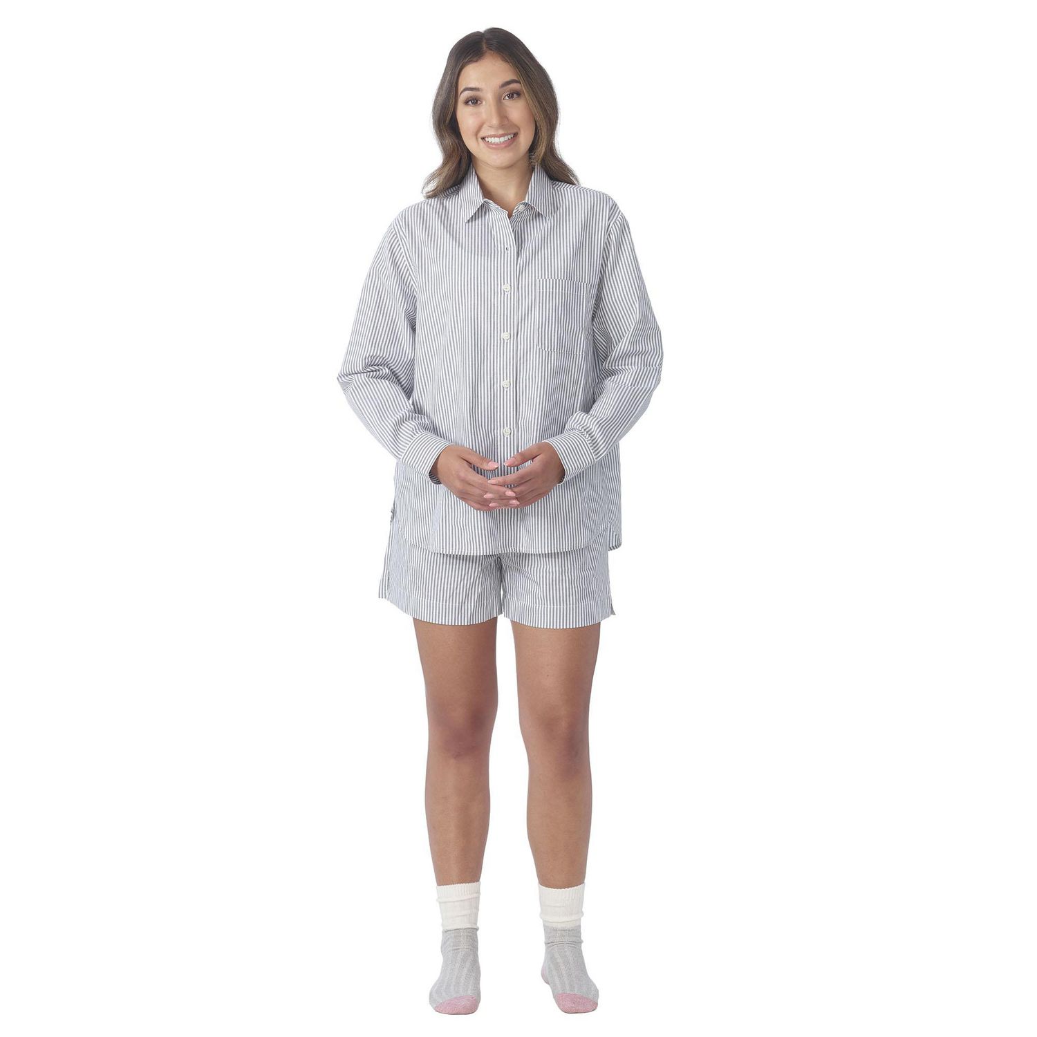 Secret vêtements de nuit Chemise classique oversize en popeline