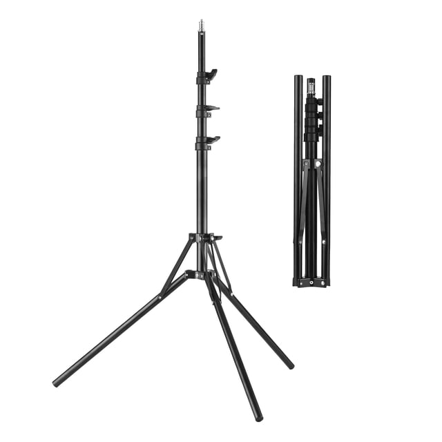 eccomum Photography Stand Stuido Light Tripod Stand Metal Ring Light Stand 200cm/ 78.7in Max. Height with 1/4 Inch Screw for Photography Studio Reflector Softbox LED Video Light Ring Light