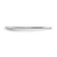 thumbnail image 2 of Diamond2Deal 14k White Gold 1.2mm Half Round Satin Women's Stackable Band Size 5, 2 of 3