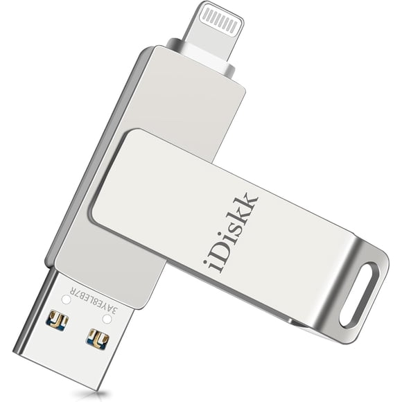 APP-LE Mfi Certified 128GB iDiskk iPhone Flash Drive for Photos and Videos Photo Stick iPhone Flashdrive USB Storage iPad iPhone Photo Saver Memoty Mac,iPad,PC Thumb Drive Auto Backup