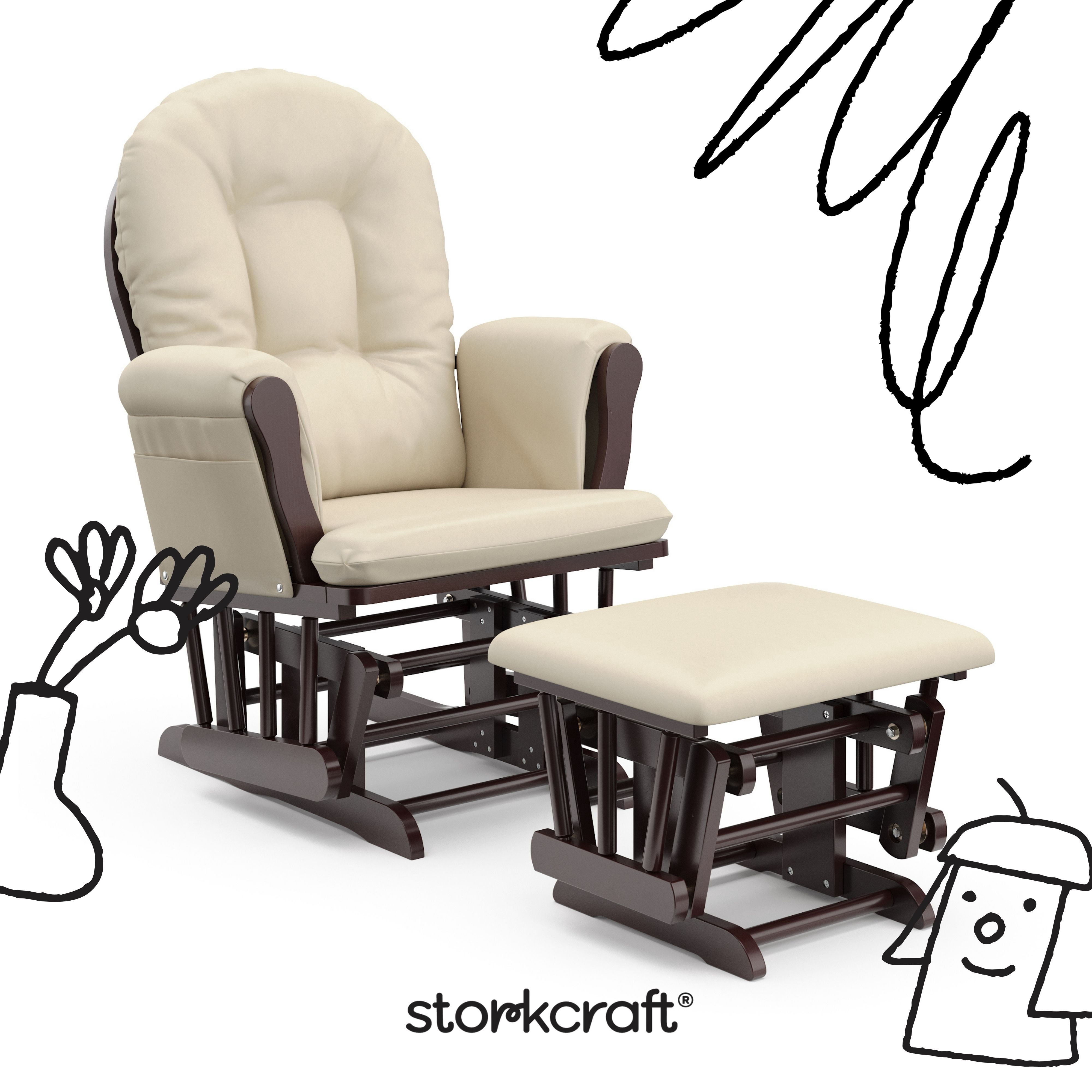 Chaise et repose-pieds Storkcraft Hoop