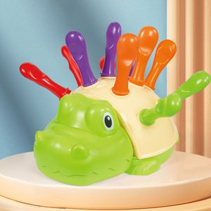 TIMIFIS Puzzle Puzzle Doll Puzzle Hedgehog Children's Enlightenment Toy 0 to 3 Years Old Training Children's Hand Eye Coordination Early Education Toy Parent Child Interaction Puzzle Toy Education