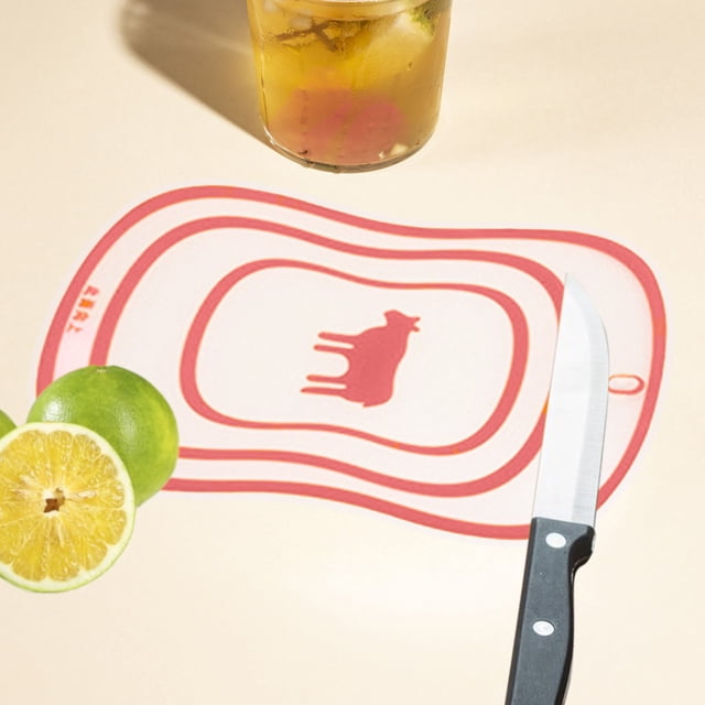 Cagogo under $5 Flexible Chopping Board, Plastic Chopping Board,Flexible Cutting Mat,PE Kitchen Tool,RecTangles Chopping Board,Multifunctional Food Prep Board,Vegetable Fruit Bread Board