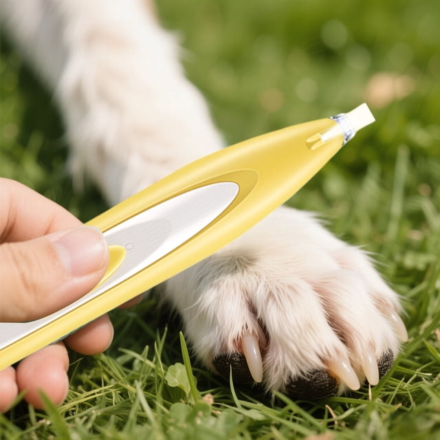 BKER Dog Trimmer With LED Light Rechargeable Cordless Grooming Low Noise Pet Hair Shaver For Small Dogs Cats Trimming Around Eyes Ears Face Rump
