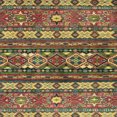 thumbnail image 1 of Ahgly Company Indoor Square Abstract Copper Green Southwestern Area Rugs, 7' Square, 1 of 6