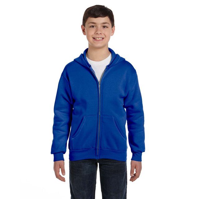 Hanes Girls Comfortblend EcoSmart Full-Zip Hooded Sweatshirt