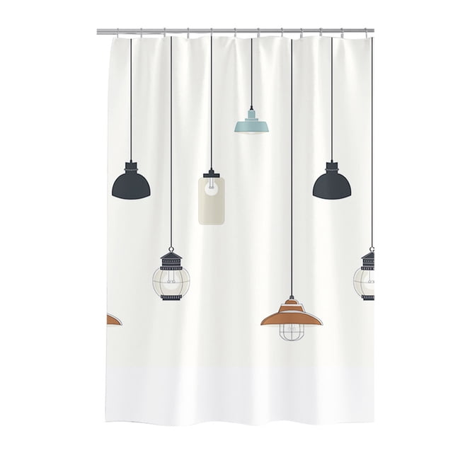 Ruiboury Simple Separation Curtain - Waterproof Separates Dry And Wet Areas With Polyester Being Breathable And Comfortable 80W*180H