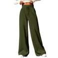 thumbnail image 1 of Pisexur Womens Sweatpants Drawstring Straight Leg Sweatpants Solid Color Elastic Waist Workout Jogging Pants Casual Baggy Wide Leg Pants for Women, 1 of 8