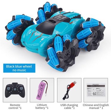 RXIRUCGD Toys 2.4G Remote Control Lateral Drift Stunt Car Music 360 Degree Rotation