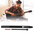 thumbnail image 4 of Guitar Strap, Shoulder Strap Nubuck Delicate Embroidery Strong Practicality Soft  For Stringed Instrument Black Rose Embroidery, 4 of 8