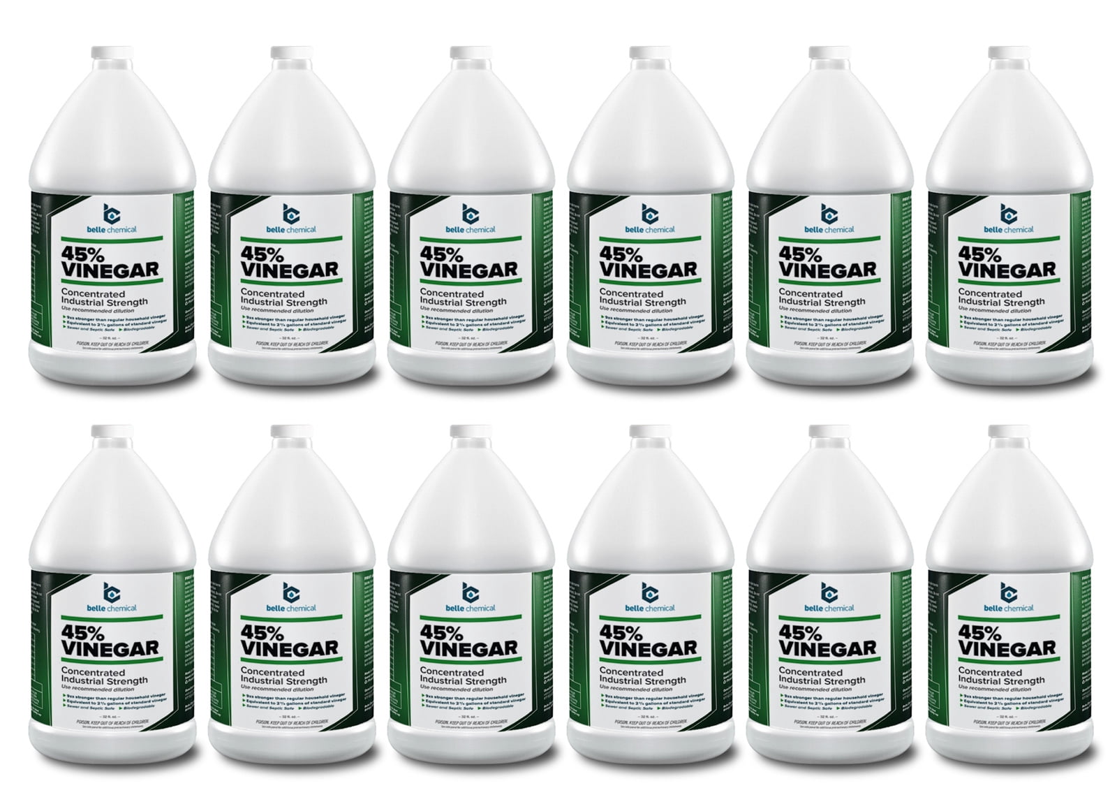 45% Pure Vinegar - Concentrated Industrial Grade (12-Gallons)